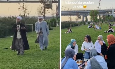 Görüntüler İran'dan değil, İstanbul'dan... Kadınları 'çarşaf'a çağırdılar: Başörtülüye de rahat yok!