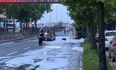 Benzin yüklü tanker kaza yaptı: Patlama riskine karşı D-130 Karayolu trafiğe kapatıldı, evler tahliye edildi