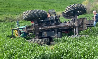 Edirne'de feci olay: Devrilen traktörün altında kalarak öldü