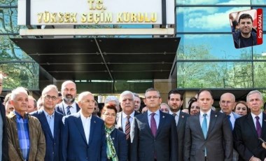 CHP lideri Özel, kurmaylarıyla Hatay’da oldubittiye itiraz etmek için YSK önüne gitti: ‘Ölülere oy attırılmış’