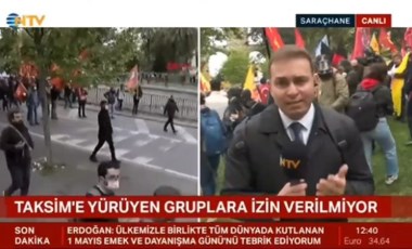 NTV yayınında ‘Taksim’ protestosu: ‘Saray'ın 1 Mayıs korkusu bu, ana akımda gösterin’