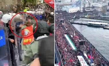 Taksim yasağı, Galata Köprüsü'nde TÜGVA çağrısıyla yapılan mitingi hatırlattı