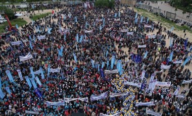 Türk-İş'ten Bursa'da kitlesel 1 Mayıs mitingi: Türkiye'yi durdururuz, Otururuz kalkmayız