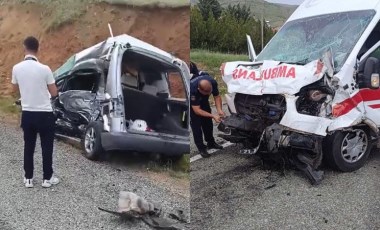 Ambulansla hafif ticari araç çarpıştı: 2’si polis, 7 yaralı