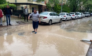 Ankara'da su baskını: Yollar çöktü, ev ve işyerleri hasar gördü