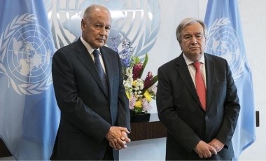 Arap Birliği Genel Sekreteri, Manama'da Guterres ile 