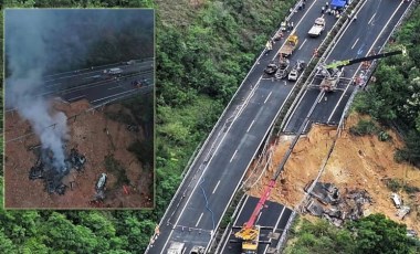 Çin’de otoyol çöktü: 48 kişi öldü! ‘Araçlar yarığa düştü...'