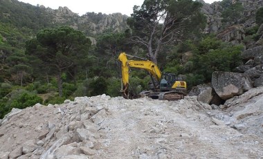 Beşparmak Dağları’nda bulunan arkeolojik ve doğal kalıntılar yok oluyor: Tarihe tahribat