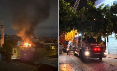 Beyoğlu'nda kafede korkutan yangın