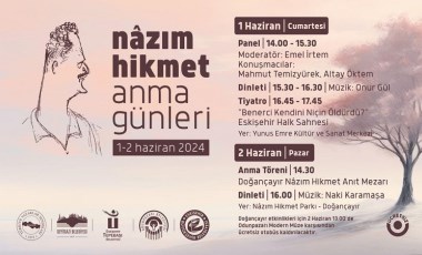 Nazım Hikmet Eskişehir’de anılacak