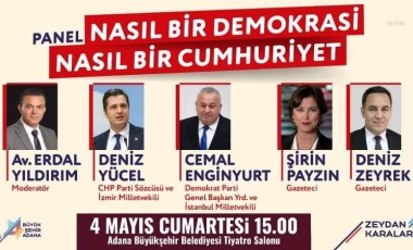 Adana Büyükşehir Belediyesi'nden 'Nasıl Bir Demokrasi Nasıl Bir Cumhuriyet' paneli