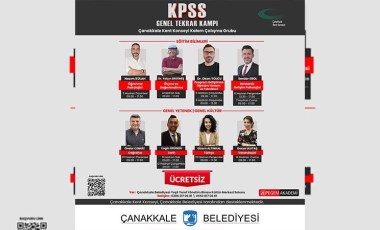 Çanakkale Belediyesi ücretsiz KPSS Genel Tekrar Kampı düzenleyecek