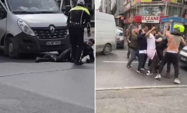 Fatih'te zabıtaya trafikte saldırı: Kaputta sürükledi