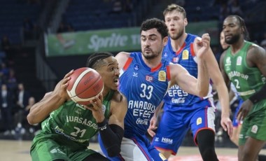 Bursaspor, Anadolu Efes'i yendi, play-off iddiasını sürdürdü