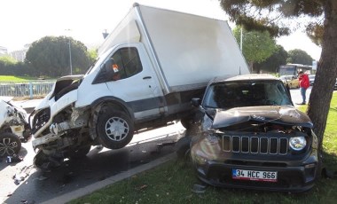 Maltepe Sahilyolu'nda zincirleme kaza: 1 yaralı