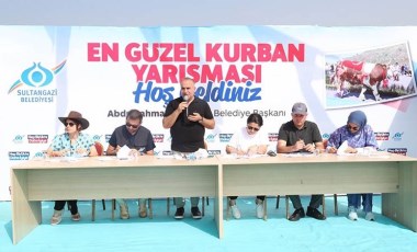 Bayrama günler kala İstanbul'da 'En Güzel Kurbanlık' yarışması düzenlendi