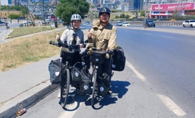 Portekiz’den Çin’e bisikletle giden Çinli çift, Türkiye’ye geldi