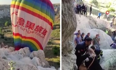 Kapadokya'da faciadan dönüldü: Balon pilotu 20 kişinin hayatını kurtardı