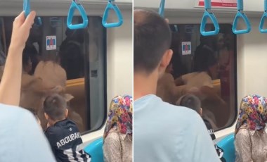 Marmaray’da kavga: Hakaretler havada uçuştu!