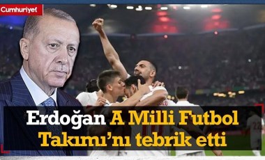 Recep Tayyip Erdoğan, Türkiye-Çekya maçının ardında A Milli Futbol Takımı'nı tebrik etti