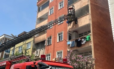 Kartal'da 7 katlı binada yangın: Bir kişi mahsur kaldı!