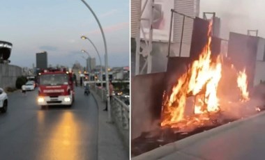 Başakşehir’de Mall of İstanbul AVM’nin otoparkından korkutan yangın