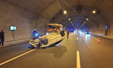 Kuzey Marmara Otoyolu'nda tünelde zincirleme kaza