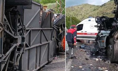 Yolcu otobüsü TIR'la çarpıştı: 2 ölü, 4'ü ağır 30 yaralı