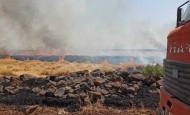 Şırnak'taki anız yangını 7 saat sonra söndürüldü: 100 dönüm arazi zarar gördü