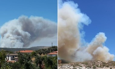 İzmir'de orman yangını! (15 Temmuz 2024)