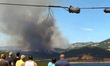 Çanakkale'de orman yangını (15 Temmuz 2024)