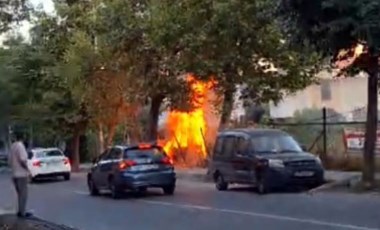 İstanbul Avcılar'da baraka alev alev yandı!