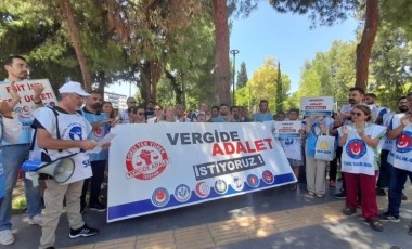 Sağlık çalışanlarından ‘vergide adalet’ protestosu