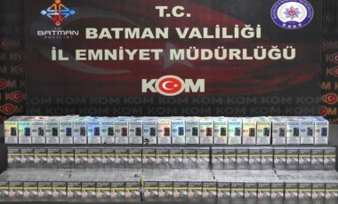 Batman’da gümrük kaçağı sigaralar ele geçirildi: 2 gözaltı