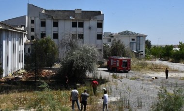 Kırklareli’nde eski hastane bahçesinde yangın paniği!