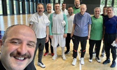 Varank paylaştı: Erdoğan KKTC dönüşü basketbol oynadı