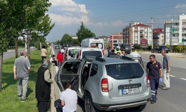 Düğün konvoyunda zincirleme kaza: 2 yaralı