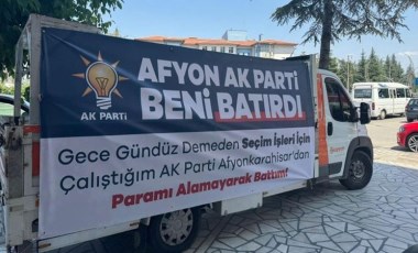 5 milyon TL'lik alacak iddiası: 'Afyon AKP beni batırdı'