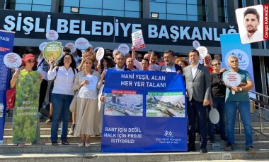 Dev rezidans projesine karşı yurttaşlardan eylem: 'Şişli’yi betona boğmayın!'