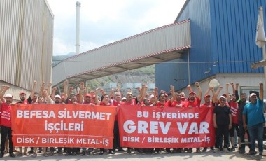 İskenderun’da Befesa işçileri greve çıktı!