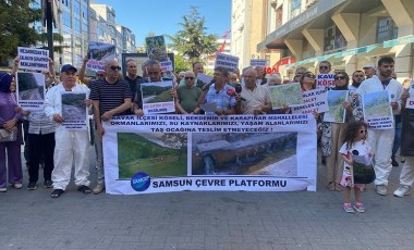 Samsun’da taş ocağı protestosu