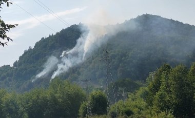 Yıldırım isabet etmesi sonucu yangın çıktı!