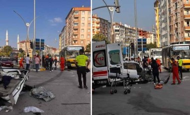 Feci kaza... Yolcu otobüsü ile araç çarpıştı: Çok sayıda yaralı var!