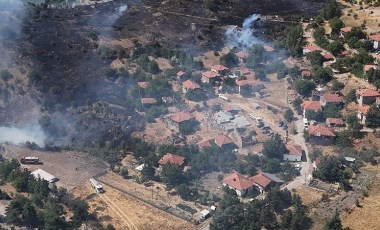 Ankara'da örtü yangınında 10 hektar alan zarar gördü