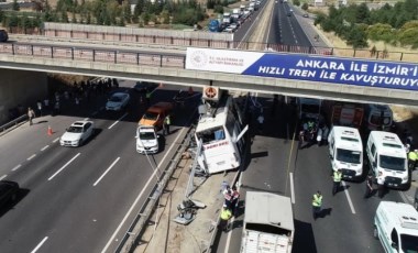 Ankara'daki feci kazaya ait son görüntüler ortaya çıktı