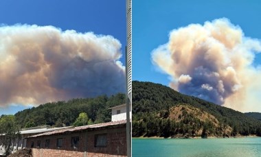 Bolu'da orman yangını... Bölgeye çok sayıda ekip sevk edildi