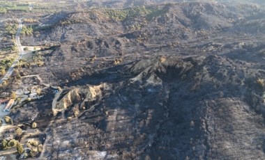 Tarihi Gelibolu Yarımadası'ndaki yangında etkilenen Anzak Koyu havadan görüntülendi