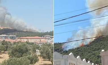 Muğla'da makilik yangını: Ekiplerin müdahalesi sürüyor