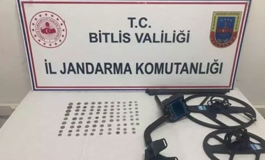 Bitlis'te 97 tarihi sikke ele geçirildi