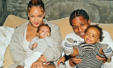 Rihanna ile ASAP Rocky çiftinden mutlu aile pozları... Çocuklarının 1. yaşını kutladılar